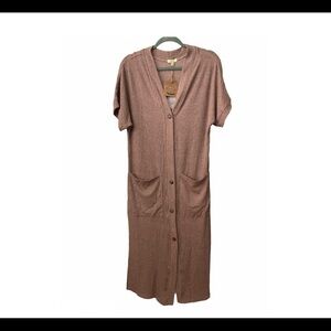 Long Cardigan Women’s Size Small Blush